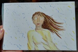 Stand in the rain - watercolor pt1